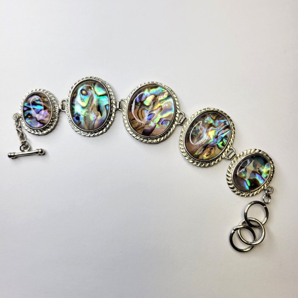 Unique Abalone Biwa Shell Bracelet - Picture 7 of 16